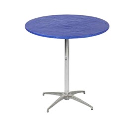 Kwik-Covers 30" Round Fitted Plastic Table Covers, Bundle of 5 (Royal Blue)