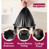4 Gallon 180pcs Small Black Trash Bags Strong Garbage Bags,Black