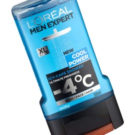 Men Expert Shower L'Oreal, Men Expert Cool Power Shower Gel, 300 ml, (Pack of 1)