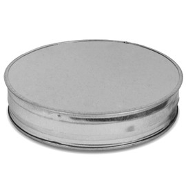 Repa Market 10" Inch Round Male Fit Dryer Duct End Cap Galvanized Steel Tee Cap - Metal Plug - Indoor/Outdoor Pipe Cover - Roof Vent Cap - Exterior Exhaust HVAC Ducting System Guard - Flue Pipe Seal