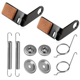 2-Pcs GY21943B GY21943A Brake Pad Kit for John Deere 42" L, D, X Series 100 105 115 100 110 120 125 130 Mower, Replaces GY21943, Included GX20515 Retainer, GX20494 Spring and GX23240 Deck Bushing