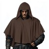 lckellong Medieval Hooded Cowl, Post Apocalyptic Shawl, Renaissance Hooded Shawl