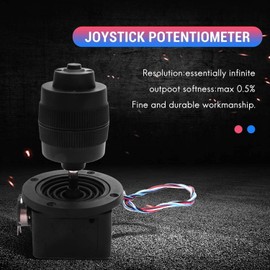 Uadme Joystick Potentiometer, 4 Axis Joystick, 409B-M4-10K Industrial Joystick, with Reset Button, High-Precision Controller for Mobile Photography Systems