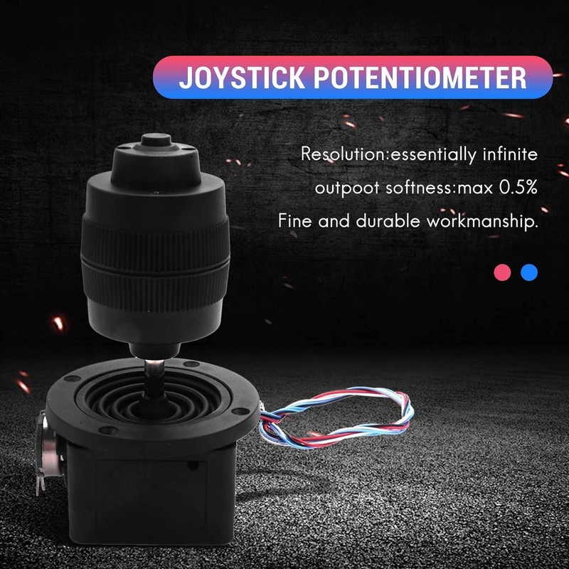Uadme Joystick Potentiometer, 4 Axis Joystick, 409B-M4-10K Industrial Joystick, with
