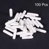 sourcing map 100pcs Round Rubber End Caps 2mm White Vinyl