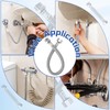 3 pieces flexible hose 3/8, 304 stainless steel reinforced hose,