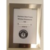 Elevator Permit Frame 4X6 Stainless Steel