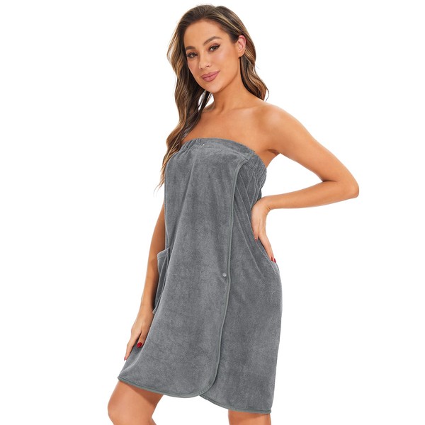 Orrpally Women Shower Wrap Robe Bath Body Towel Wrap Spa