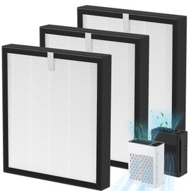 TZ-K2 Replacement Fil-ter Compatible with ToLife TZ-K2 Air Puri-fier for Home Large Room, 3-in-1 HEPA High-Efficiency Activated Carbon TZ-K2-A Fil-ter, 3 Pack