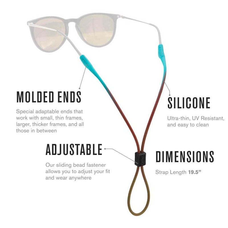 Chums Slim Retainer - Adjustable Eyewear Keeper - Thin Silicone