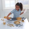 KidKraft 63532 27-Piece Kitchen Set In Elegant Metallic Look, Silver