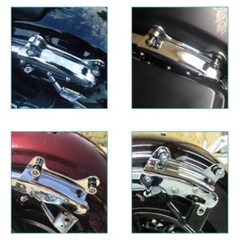KOLEMO Chrome 4 Point Docking Hardware Kit Compatible with for Harley Touring Road King Road Glide Street Glide Electra Glide 2009-2013