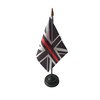 Thin Red Line Union Jack 6" x 4" Flag With