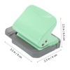 Angoily Manual Puncher for Office Adjustable Loose Leaf Paper Hole