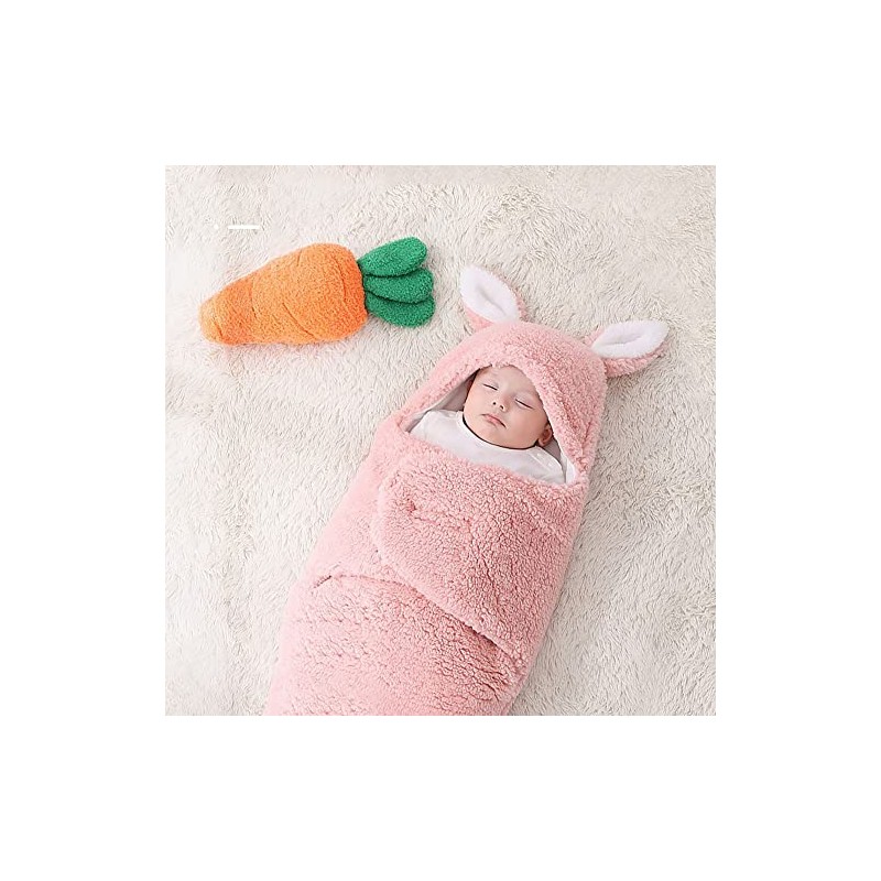 Manta de Felpa para Bebé, Saquito para Dormir, 0-3 Meses