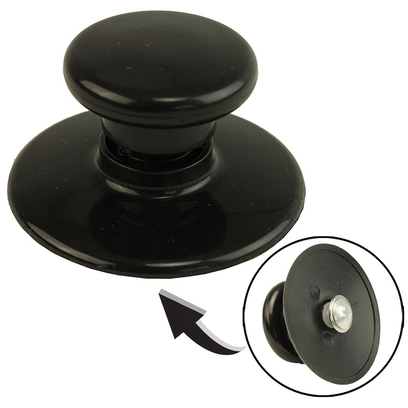 SPARES2GO Universal Glass Lid Knob & Safety Skirt for 1.5L