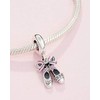 Charm de plata 925, Abalorio, Dije colgante, Colgante de ballet,