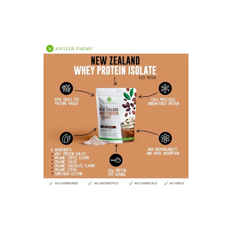 Antler Farms - 100% Grass Fed New Zealand Whey Protein