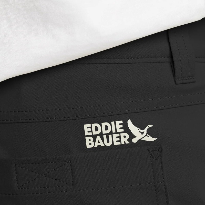 Eddie Bauer Men’s Water-Repellent Two Way Stretch Tech Pant, Black