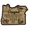 USA Oregon State Map Wooden Magnet Souvenir Fridge Magnet Gift