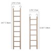 2pcs Birdie Basics Wooden Ladder for Bird Cage Climbing Ladder