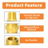 GASHER 10PCS Brass Pipe Fitting, Reducing Hex Nipple, 1/8-Inch Male