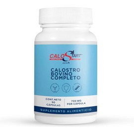 CALOSTART 90 caps - Hasta 2.1g de Calostro Bovino por Dosis Diaria | 3 cápsulas al día | Colostrum Bovino 100% Natural | Colostrum Supplement Libre de conservantes, Gluten y Azucar