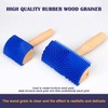 Utoolmart Wood Graining Painting Tool, Art Paint Rubber Wood Graining
