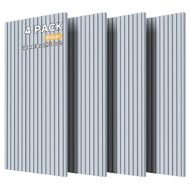 Large Bilayer Acoustic Panels,4 Pack Sound Absorbing Panels,48” x 24” x 0.72” Sound Proof Panels for Walls,Decorative Sound Panels,High-Density Acoustic Wall Panels,Light Camel