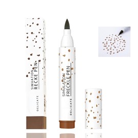 Natural Freckle Pen, Waterproof, Long-Lasting, Fake Freckles for Sun-Kissed Look, Effortless Makeup, Multiple Shades(Light Brown)