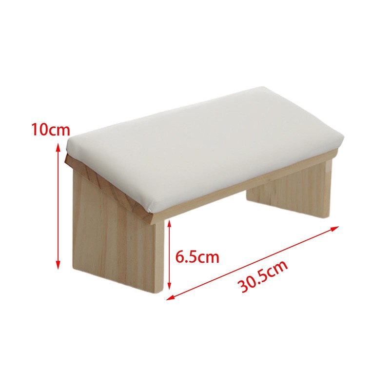 Milageto Nail Arm Rest Manicure Hand Rest Desk Premium Pad