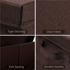 HOONEX Linen Foldable Storage Bins with Lids, 2 Pack, Storage