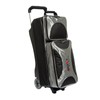 Moxy Bowling Products Deluxe Triple Roller Bowling Bag- Silver/Black
