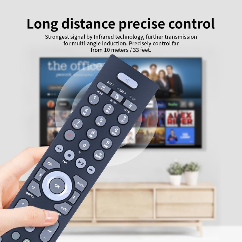 Replace Remote Control Fit for TechniSat 2530401010102 DIGIPLUS UHD S