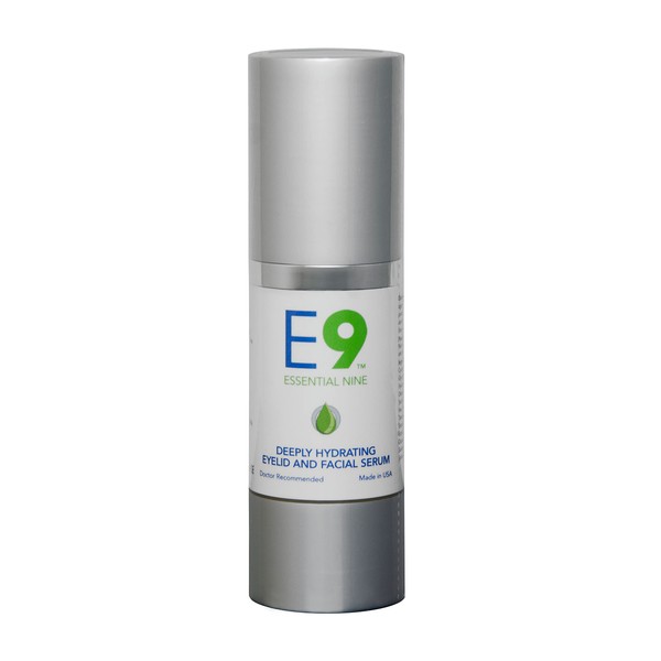 Eye Eco Essential 9 (E9) Eyelid & Facial Serum - Age Defying Serum – Deeply Hydrating & Non-Irritating - For Eyelids & Surrounding Skin-Unscented, 1oz