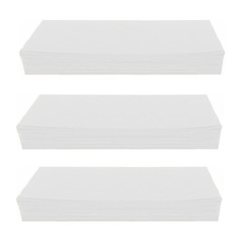 ayushicreationa Women Non-woven Waxing strips For Hair Removal are plain without wax on it, use your own wax- 140 Pieces (White)