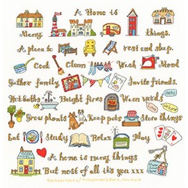 Bothy Threads Cross Stitch Kit - A Home is Many Things