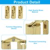 LifCratms 12 Pack 8 mm Hidden Brass Barrel Hinges, Furniture