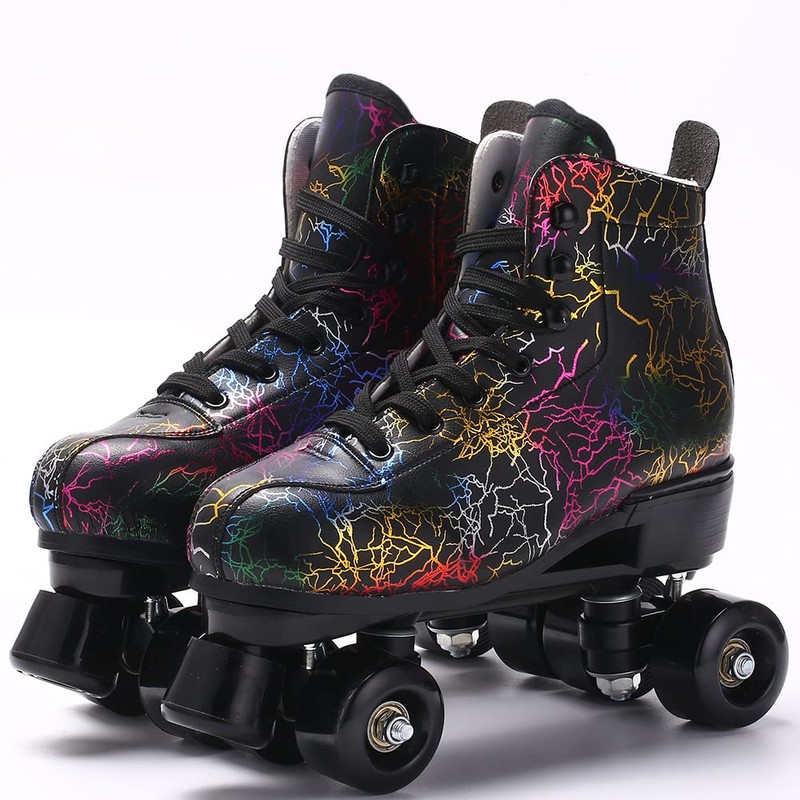 Roller Skates Women Men - Microfiber Leather Roller Skate Classic