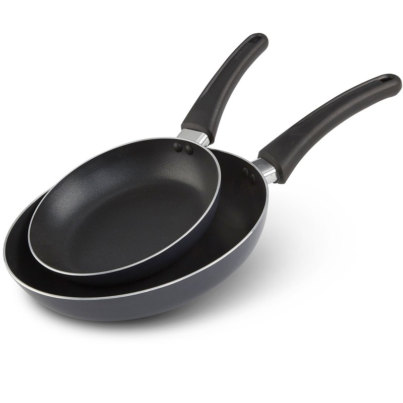 GoodCook Nonstick Aluminum Frying Pan Set, 8" and 10" Skillets,