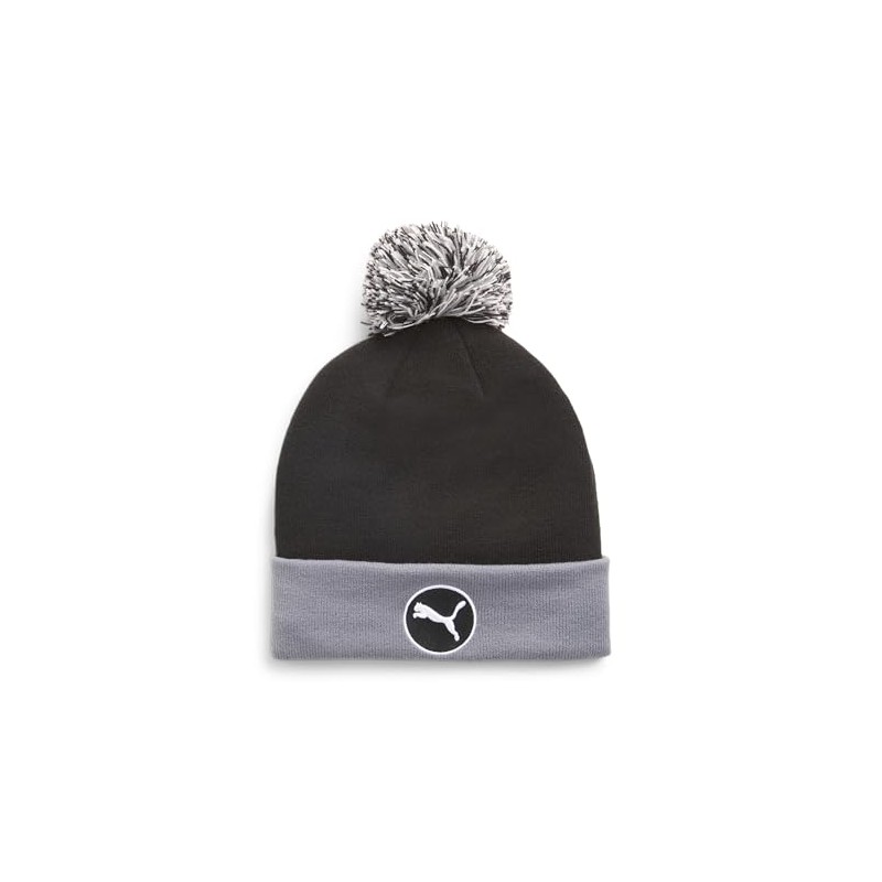 Puma 024810 WRMLBL RemovAble Pom Men's Golf Beanie, PUMA Black/Slate