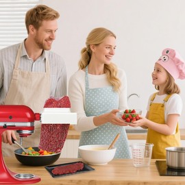 Meat Tenderizer Attachment for KitchenAid Stand Mixers, Aluminum alloy gears Meat Tenderizer Machine, Steak Cuber Processor Accessories for Effortless Meat Preparation, Dishwasher Safe