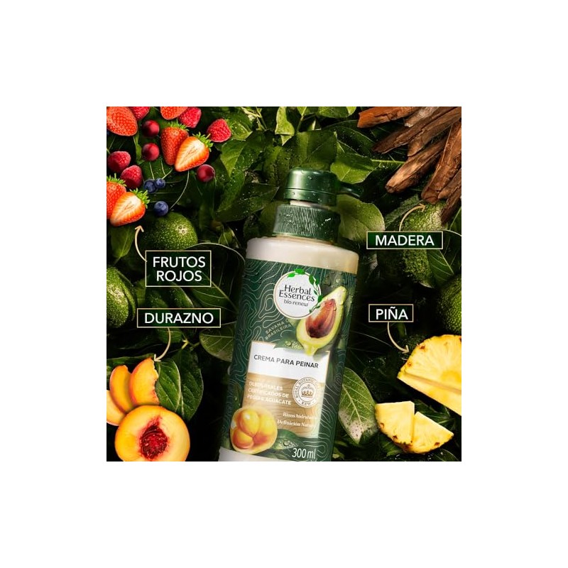 Herbal Essences BioRenew Pequi Aguacate, Kit Mascarilla Intensiva 300ml, Crema