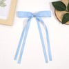 Ayesha Blue Hair Bows Clips Blue Ribbon Bows with Long