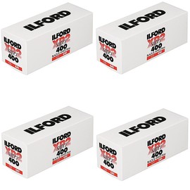 4 X Ilford XP2 Super, Black and White Print Film, 120 (6 cm), ISO 400 (1839649)