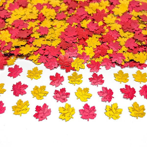 Werich Thanksgiving Halloween Maple Leaf Confetti Table Scatter,Autumn Wedding Party