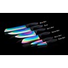 PurpleChef 10 Pieces Iridescent Rainbow Titanium Coated Kitchen Knives Set.