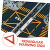 Alipis Triangle Warning Sign Portable Kit High Visibility Construction for