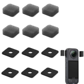 Insta 360 X4 Accessories Microphone Wind Protection Microphone Set of 6 Mic Wind Muff Compatible with Insta360 X4 Camera, Outdoor Wind Noise Reduction Cover for Insta360 X3 Camera