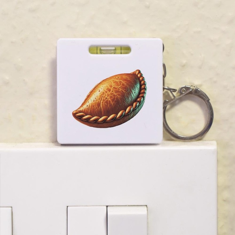 'Cornish Pasty' Keyring Tape Measure/Spirit Level Tool (KM00041683)